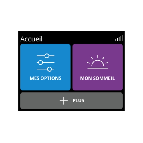 Menu de l'appareil respiratoire resmed airsense 11